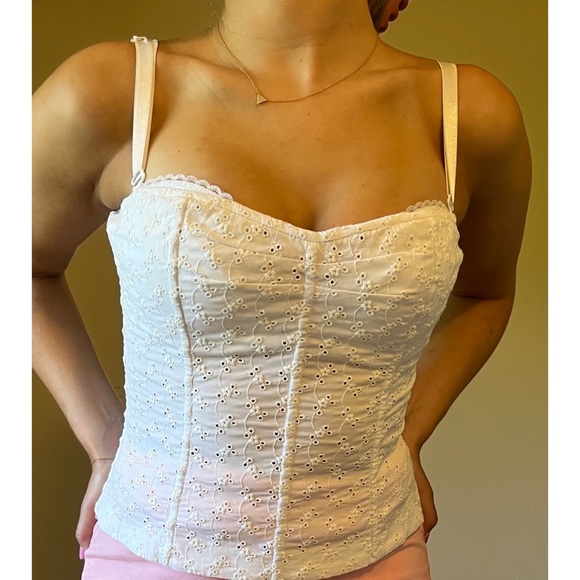Victoria's Secret Tops - White Corset Top